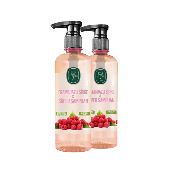 Eyüp Sabri Tuncer Frambuazlı Sirke & Süper Şampuan 500 ml x 2 ürün görseli