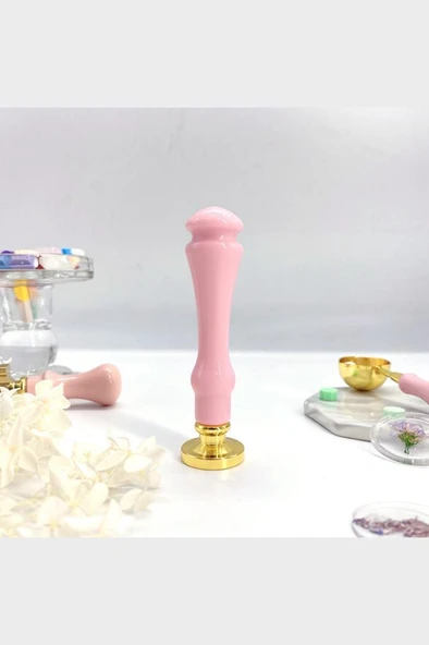 Mum Mühürü Sapı 5 Farklı Pastel Renkde Plastik Alaşım M8 Dişli - Resim 3