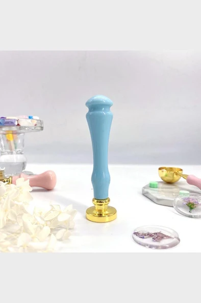 Mum Mühürü Sapı 5 Farklı Pastel Renkde Plastik Alaşım M8 Dişli - Resim 4