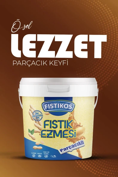 FISTIKOS Tatlı & Parçacıklı Yer Fıstığı Ezmesi 1KG - 4