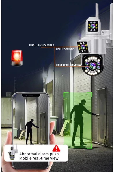 O-KAM 3039 6mp Wi?fi? Versi?yon Ptz Kamera (tek Ürün 3 lü Görüntü!!) - 2