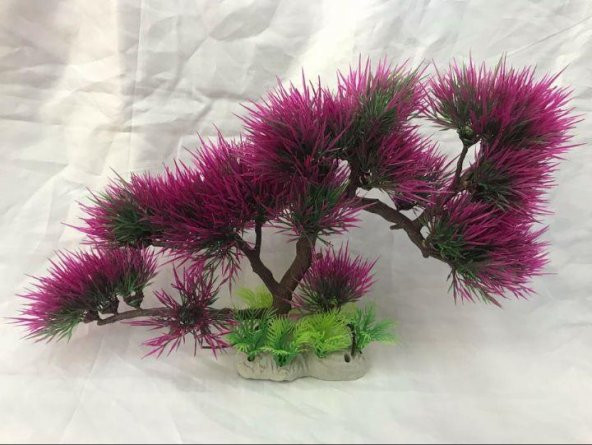 Naturel Color 30004 Plastik Akvaryum Bitkisi Bonzai 30 Cm