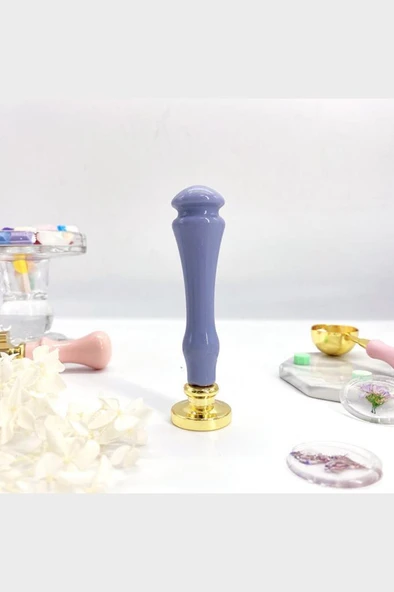 Mum Mühürü Sapı 5 Farklı Pastel Renkde Plastik Alaşım M8 Dişli - Resim 2