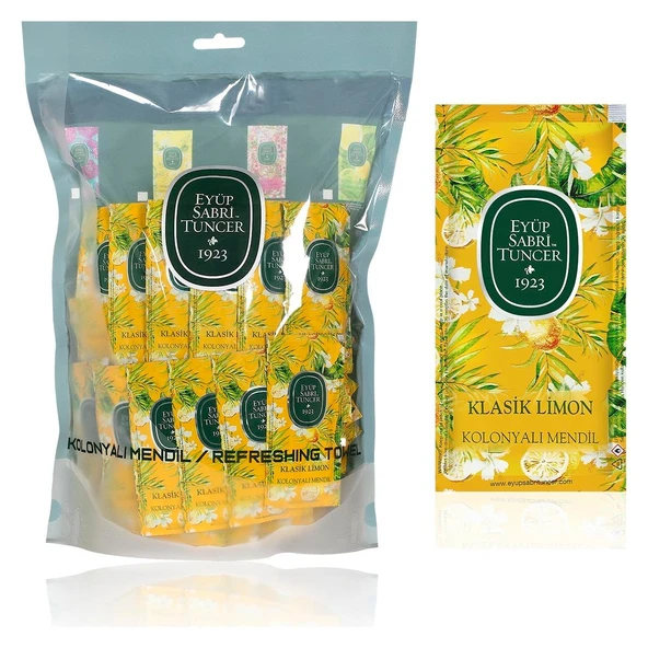 Eyüp Sabri Tuncer Kolonyalı Mendil Klasik Limon 150 Adet
