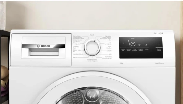 BOSCH WTH22201TR 8KG BEYAZ KURUTMA MAKİNESİ - 2