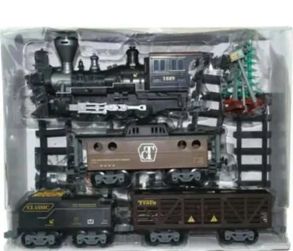 Işıklı Ve Sesli 30 Parça Classic Buharlı Tren Set