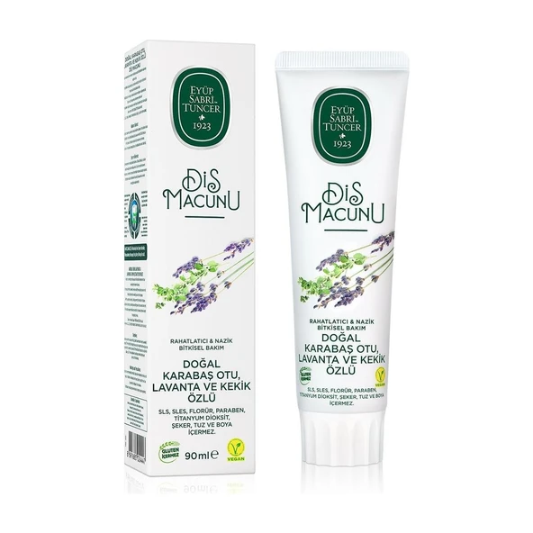 Doğal Karabaş Otu, Lavanta ve Kekik Özlü Diş Macunu 90 ml - Resim 2