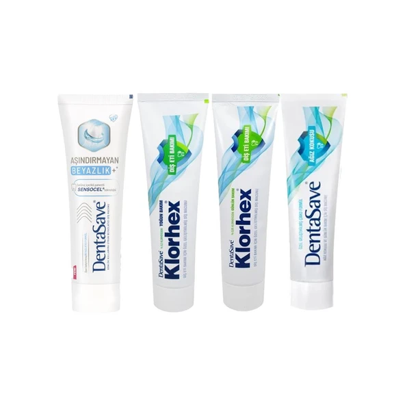 DentaSave Diş Macunu Ağız Kokusu Çinko, Aşındırmayan Beyazlık, Günlük ve Yoğun Bakım 75 ml - 1