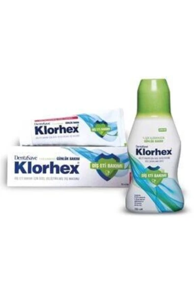Dentasave Klorhex Günlük Bakım Diş Macunu 75 ml ve Ağız Bakım Suyu 300 ml