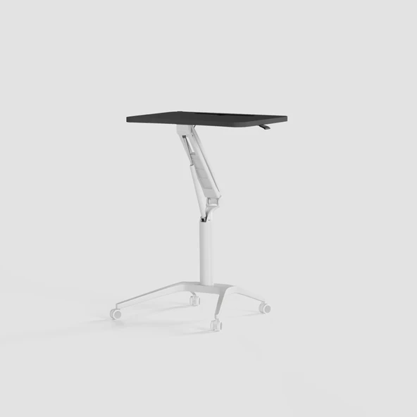 D-Flex Mobil Yükseklik Ayarlı Masa - Beyaz Ayak - 3
