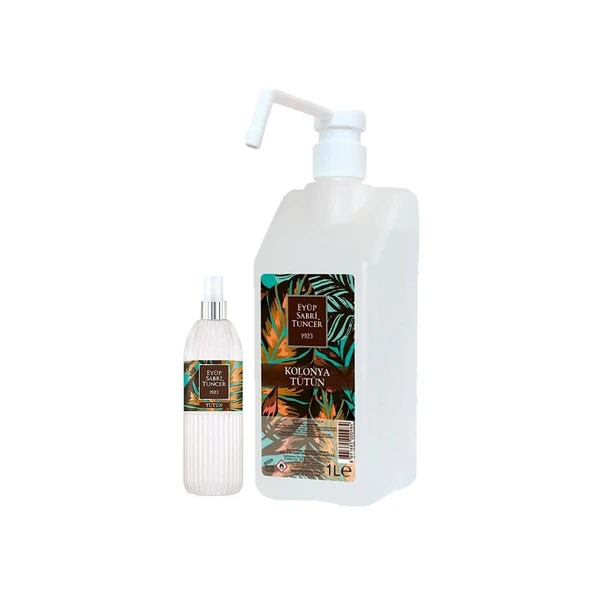 Eyüp Sabri Tuncer Tütün Kolonyası Sprey Başlıklı 1 lt ve Kolonya 150 ml