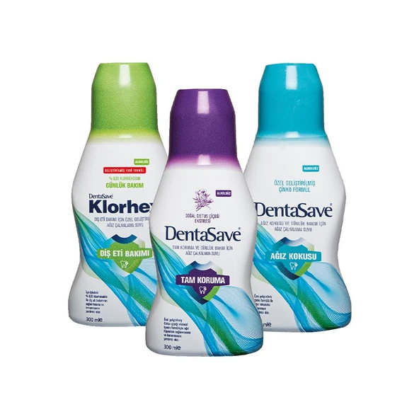 DentaSave Ağız Çalkalama Suyu Ağız Kokusu Çinko Formül, Günlük Bakım ve Cistus 300 ml ürün görseli