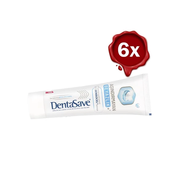 Dentasave Aşındırmayan Beyazlık 75 ml x 6