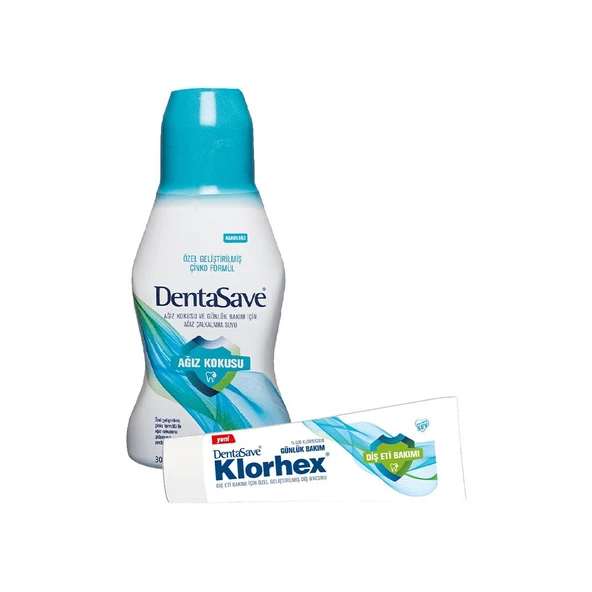 DentaSave Ağız Çalkalama Suyu Ağız Kokusu Çinko 300 ml Diş Macunu Günlük Bakım 75 ml ürün görseli
