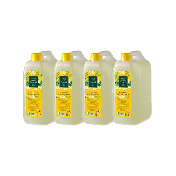 Eyüp Sabri Tuncer Klasik Limon Kolonyası Yedek Şişe 1 Lt x 4 ürün görseli