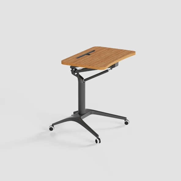 D-Flex Mobil Yükseklik Ayarlı Masa - Siyah Ayak - 2