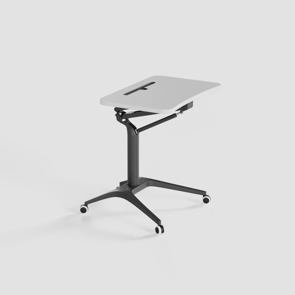 D-Flex Mobil Yükseklik Ayarlı Masa - Siyah Ayak - 2