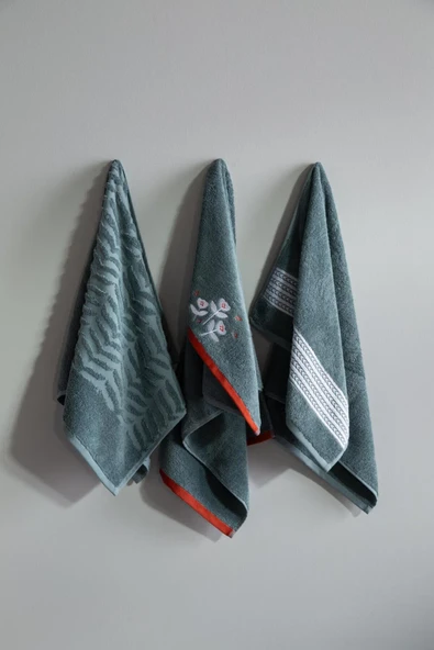 Apricitas HOME AP 50x90 3LU HAVLU SETI DAISY - BANYO SETİ - 3