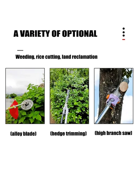 Rowermax Maxstar-ProÇok Amaçlı Multi Tırpan Dal Budama Testeresi Çit Kesme Easy Start Çalıştırma - 3