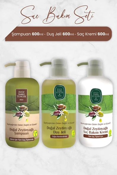 Eyüp Sabri Tuncer Doğal Zeytinyağlı Şampuan 600 ml Pet Şişe ürün görseli
