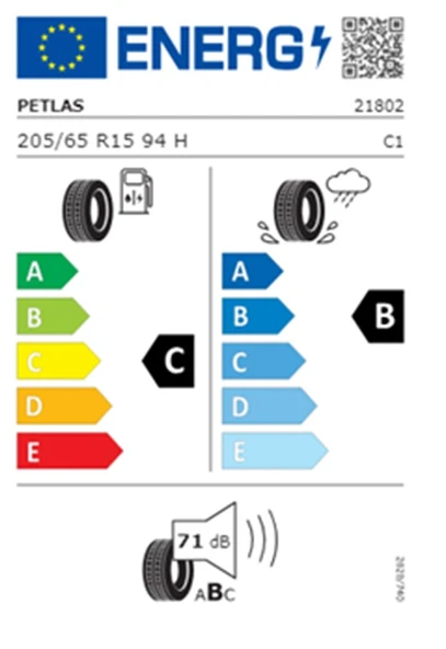 Petlas 205/65 R15 TL 94H IMPERIUM PT515 Yaz Lastiği (Üretim Tarihi:2025) - 2