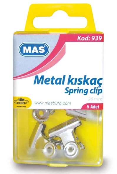 Mas Metal Kıskaç Kristal Kutu 26 MM | 939