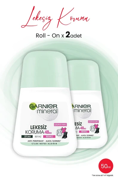 Garnıer Mineral Roll On Lekesiz Koruma 48 Saat 50 ML x 2 Adet ürün görseli