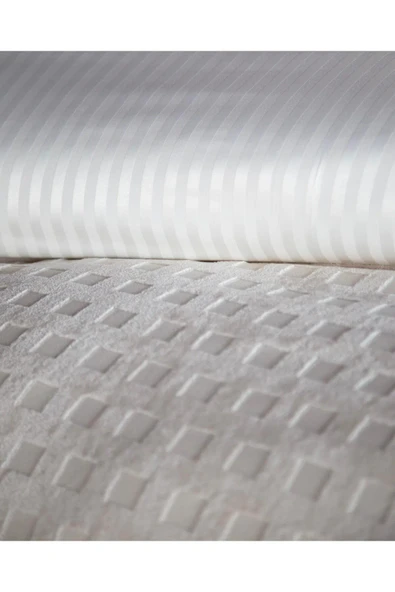 Apricitas HOME ÇİFT KİŞİLİK UNIQUE TOUCH NEV TAKIMI TIMES ECRU - NEVRESIM - 2