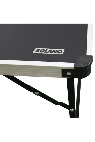 SOLANO Katlanır Kamp Masası Alüminyum Çerçeve Mdf Üst Tabla 48*68CM - Resim 5