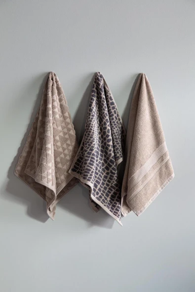 Apricitas HOME AP 50x90 3LU HAVLU SETI LOUIS - BANYO SETİ - 2