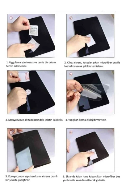 iPad Air 13 M3 2025 Uyumlu Fuchsia Blue Nano Ekran Koruyucu Ultra İnce Screen Protector - Resim 4