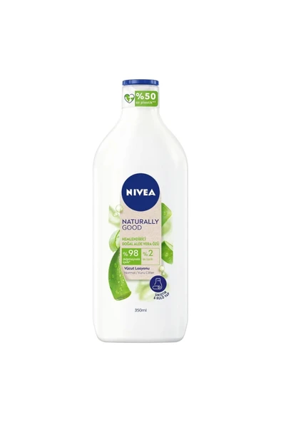 NIVEA Vücut Losyonu Naturally Aloe Vera Özlü 350 ml