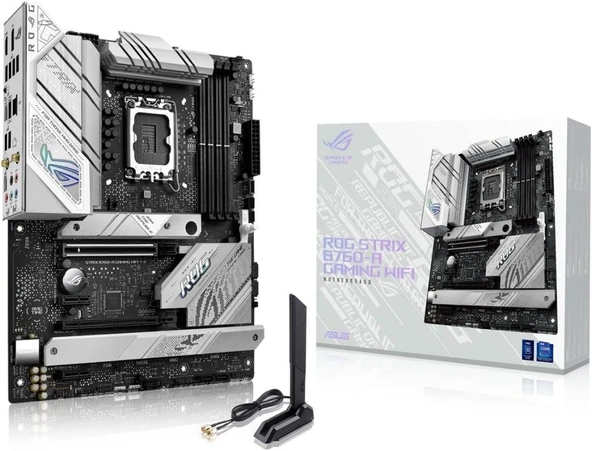 Asus Rog Strix B760-A Gaming Wi-Fi D4 Intel LGA1700 DDR4 ATX Anakart Teşhir