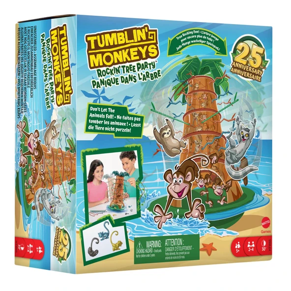 Tumblin Monkeys 25. Yıl Özel Kutu Oyunu Eğitici ve Eğlenceli Strateji Oyunu