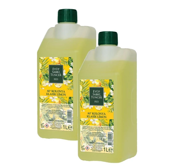 Eyüp Sabri Tuncer Klasik Limon Kolonyası Yedek Şişe 1 Lt x 2 ürün görseli