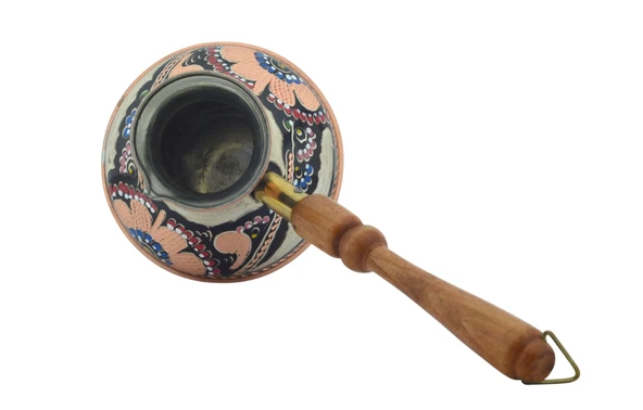 Bakır Sade Zarif Minimal 500ml Türk Kahvesi Renkli Rus Cezvesi - 5