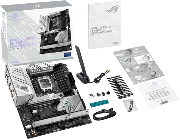 Asus Rog Strix B760-A Gaming Wi-Fi D4 Intel LGA1700 DDR4 ATX Anakart Teşhir - 9