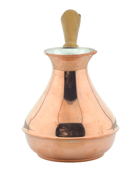 Bakır Sade Zarif Minimal 375ml Türk Kahvesi Renkli Rus Cezvesi Orta - 4