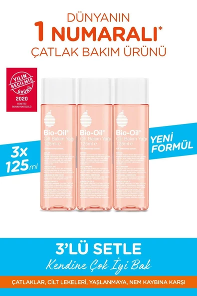 BİO-OİL CİLT BAKIM YAĞI 125 ML 3 ADET