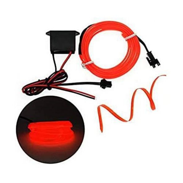 Nissan Gt-R Kırmızı 2 Metre Neon İp Torpido Fitili Oto Şerit Led - Resim 2