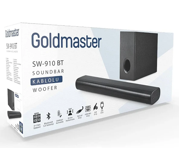 Goldmaster Sw-910 Bt Soundbar Kablolu Woofer 261535 - 2