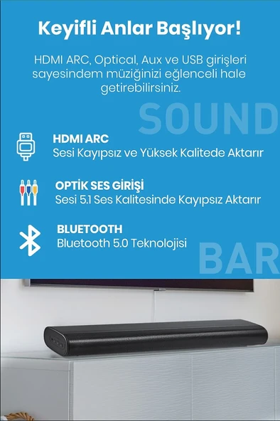 Goldmaster Sw-910 Bt Soundbar Kablolu Woofer 261535 - 6