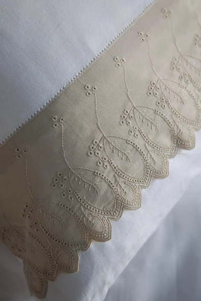 Apricitas HOME Çift Kişilik Yatak Örtüsü Nevresim Set Toledo Beıge - Yatak Ortusu - 3