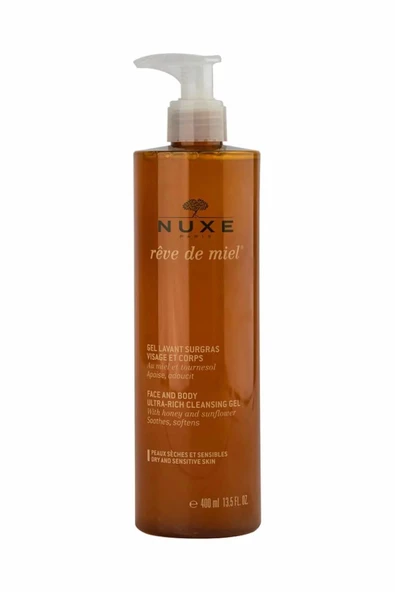 NUXE REVE DE MİEL HASSAS CİLTLER İÇİN YÜZ VE VÜCUT YIKAMA JELİ 400 ML