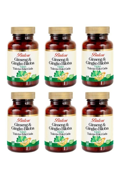 Ginseng & Ginkgo Biloba 720 Mg 120 Tablet X 6 Adet ürün görseli