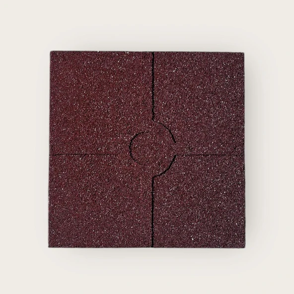 Kauçuk Zemin Kaplama Karo Kiremit Rengi 40x40x2 cm - 35m2 Paketli - 2