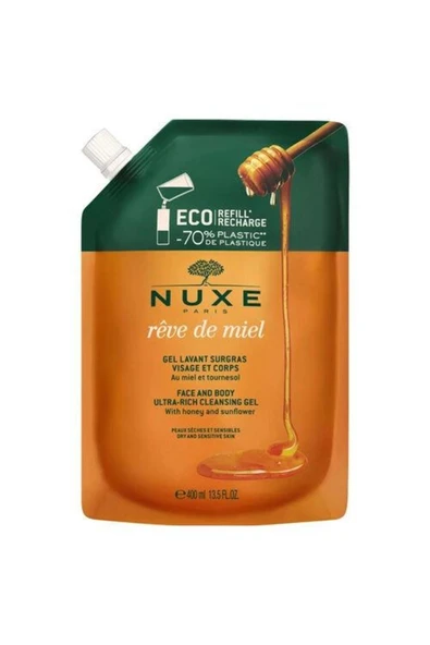 NUXE REVE DE MİEL GEL LAVANT SURGRAS VİSAGE ET CORPS 400 ML - REFİLL