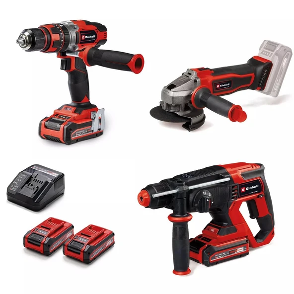 Einhell TE-TK 18/3 Li -TE-CD Akülü 3'lü Alet Seti - 2x3.0 Ah Akü- 4257242