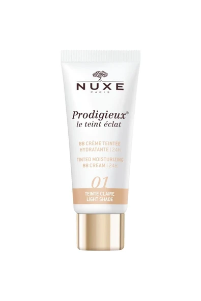 NUXE PRODİGİEUX TİNTED MOİSTURİZİNG BB CREAM RENKLİ NEMLENDİRİCİ LİGHT SHADE NO: 01 30 ML