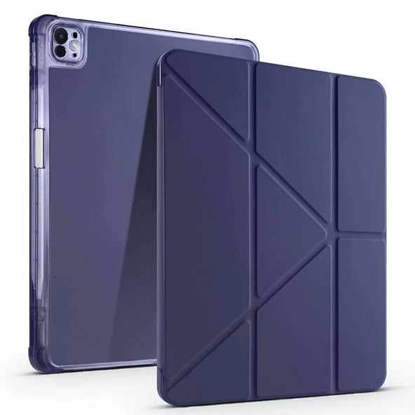 Apple iPad Air 13 2025 M3 Kılıf Redclick Tri Folding Kalem Bölmeli Standlı Kılıf - 5
